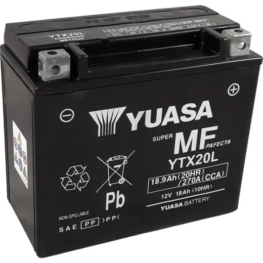 YUASA W/C Battery Maintenance Free Factory Activated - YTX20L FA for CAN AM, for: Kymco, Arctic CAT