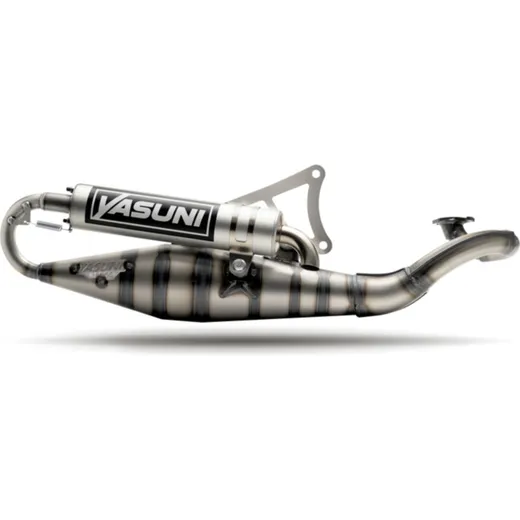 YASUNI Carrera 10 Full Exhaust System Aluminium - Minarelli Horizontal for Yamaha, Aprilia, MBK