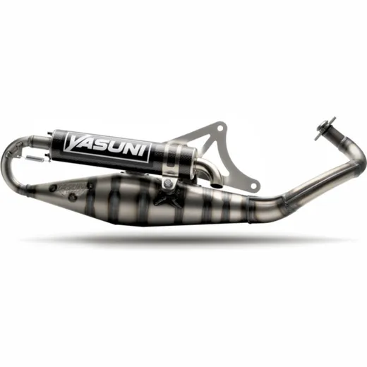YASUNI Carrera 10 Full Exhaust System Carbon - for: Piaggio for NRG50, NTT50, TYPHOON50 Gilera RUNNER50, STALKER50