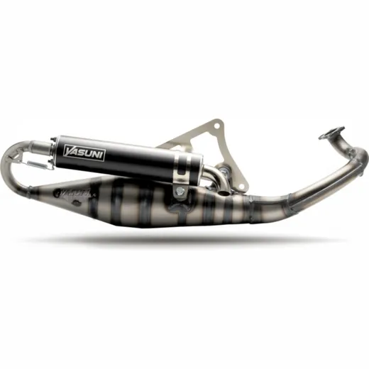 YASUNI Carrera 10 Full Exhaust System Black - for: Peugeot for KISBEE502T, SPEEDFIGHT4502T, STREETZONE502T