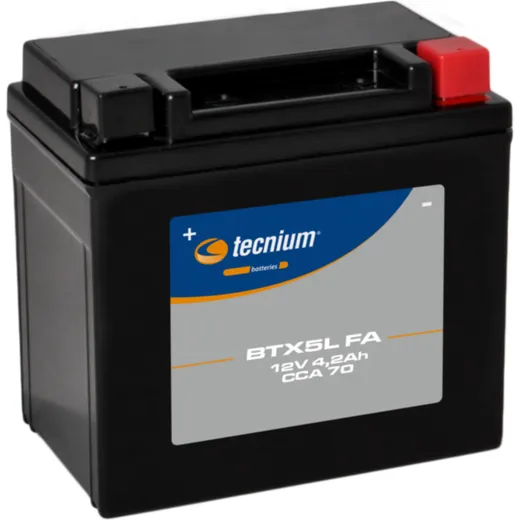 TECNIUM Battery Maintenance Free Factory Activated - BTX5L for KTM, Beta, Honda