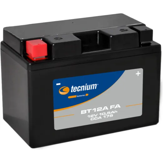 TECNIUM Battery Maintenance Free Factory Activated - BT12A for Suzuki, Kymco, Aprilia