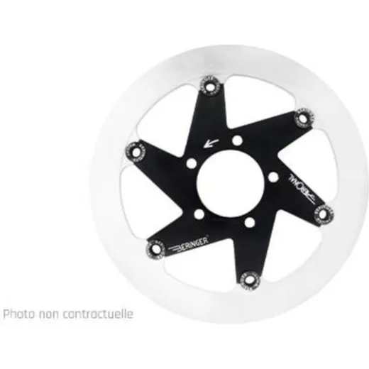 BERINGER Aeronal Stainless Steel Floating Bremsscheibe - Schwarz Y23LGIB für Yamaha MT-07, TENERE700, TRACER700