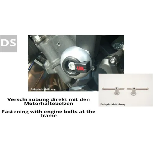 LSL Crash Pad Mounting Kit - für Honda CBR1000R/CBF1000F CB1000R