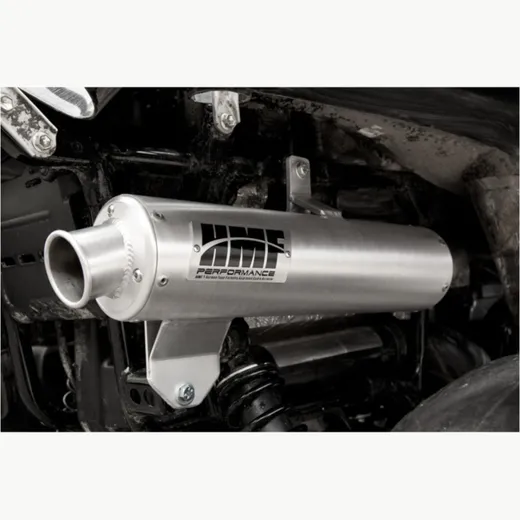 HMF Performance Series Silencer Brushed Stainless Steel/Stainless Steel - for: Suzuki King Quad 700