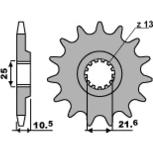 PBR Standard Stahlriztel vorne 2061 - 520