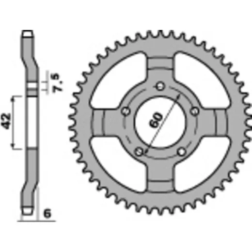 PBR Standard Stahlriztel vorne 393 - 520