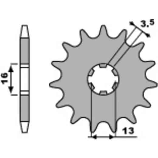 PBR Standard Stahlriztel vorne 415 - 420