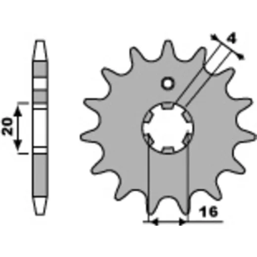 PBR Standard Stahlriztel vorne 546 - 420