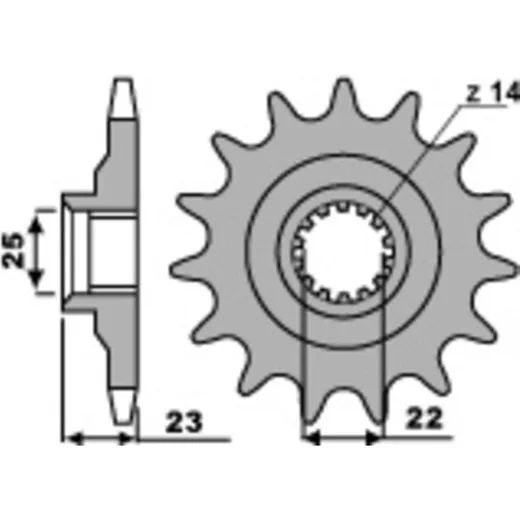 PBR Standard Stahlriztel vorne 548 - 520