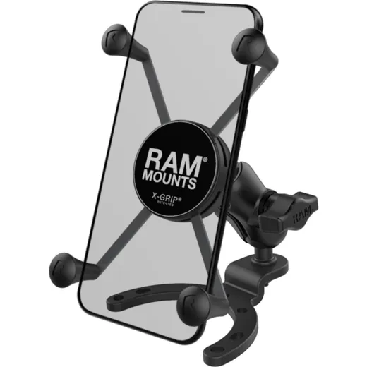 RAM MOUNTS X-Grip Phone Holder Short Arm Large Gas Tank Base - Large Phones