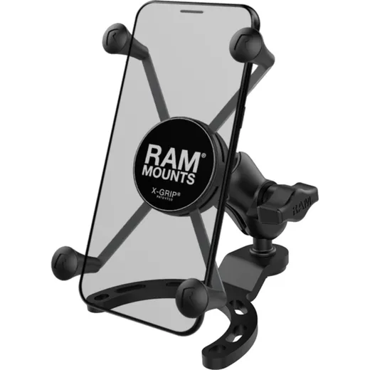 RAM MOUNTS X-Grip Phone Holder Short Arm Small Gas Tank Base - Large Phones