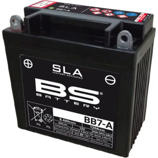 BS BATTERY Battery Conventional with Acid Pack - BB7-A