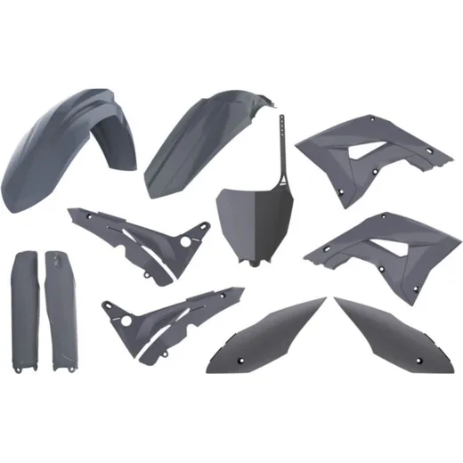 POLISPORT Plastic Kit - Nardo Grey for: Honda CR125/250 for CR125R, CR250R