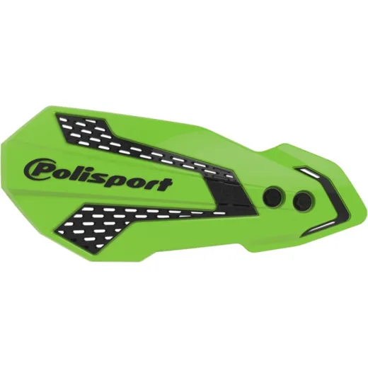 POLISPORT MX Flow Handguards Green / Black - for: Kawasaki KX250F / 450F for KX450