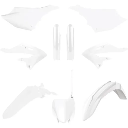 POLISPORT Plastic Kit - White for: Yamaha YZ125/250