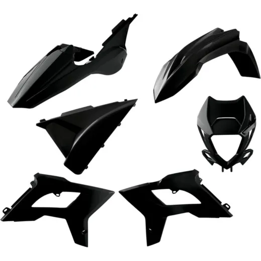 POLISPORT Restyling Plastic Kit Black - for: Beta RR 2T/4T for RR1252TENDURO, RR1254TENDURO, RR1254TMOTARD