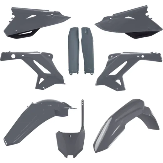 POLISPORT MX Restyling Plastik Kit Grau - für Honda CR125 / 250 CR125R, CR250R