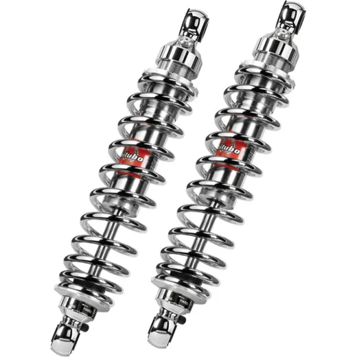 BITUBO WME03 Doppelstoßdämpfer hinten - chrom für BMW R60/6, R60/7, R75/7
