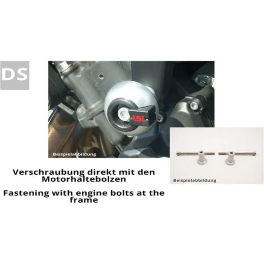 LSL Crash Pad Befestigungs Kit - für Honda CB1000R/CBF1000F