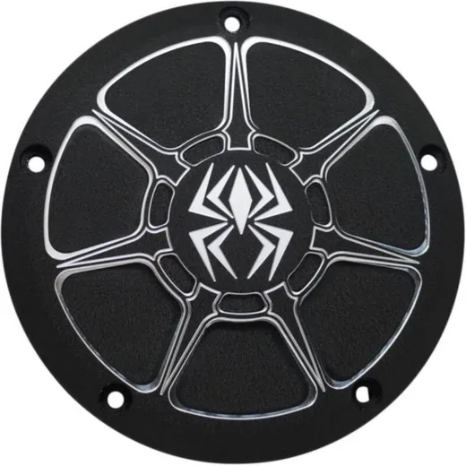 REKLUSE Clutch Cover Aluminium Black Wrinkle - for: Indian for SCOUT, SCOUTSIXTY