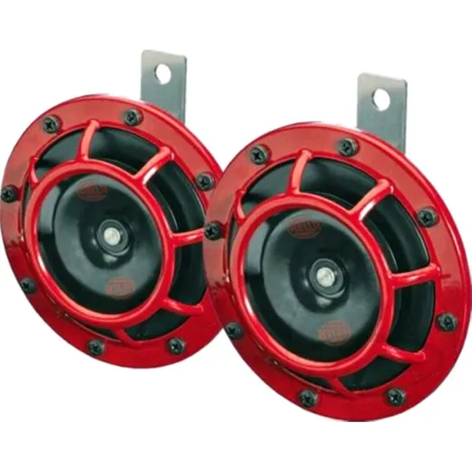 Hupe STARKTONHORN rot Doppel.12V