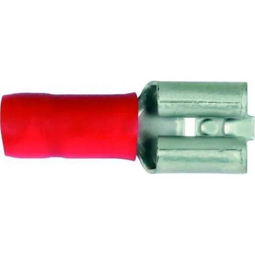 Flachstecker Hülse -1.0 rot