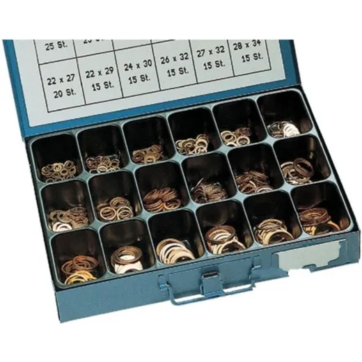 Assorted copper washers