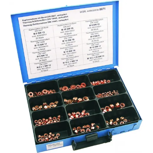 copperHex nutN assortment 200TEI