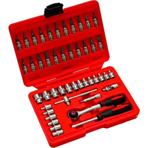 Socket set 1/4 46 piece