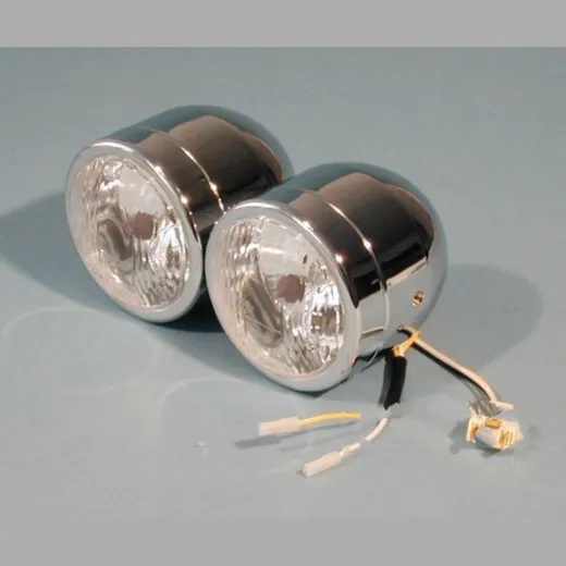 Headlight double round h4/h7