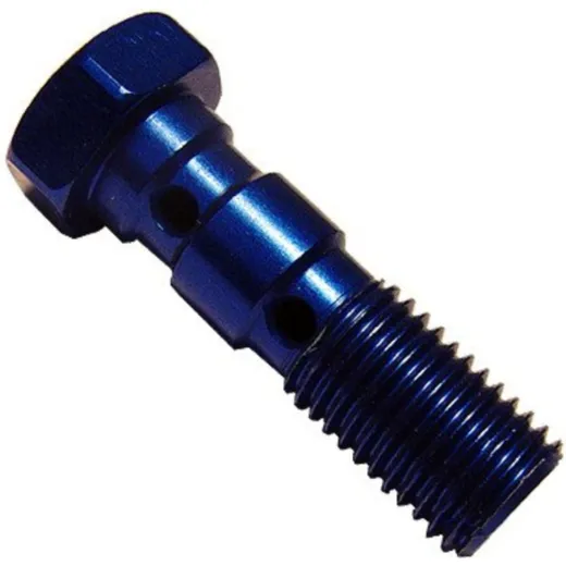 Banjo bolt double m10x1.25 blue
