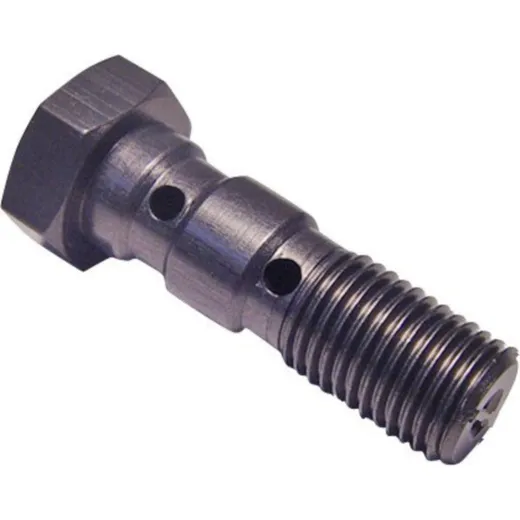 Banjo bolt double 3/8´-24 anthracite