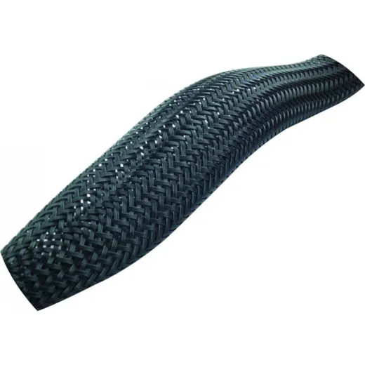 Braided shrink wrap hose black 10x15