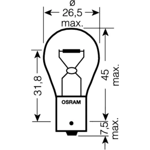 Lampe 24V21W BA15S für Motorräder 1591072_1