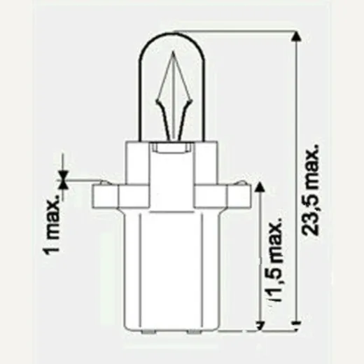 Bulb 12v1.2w jmp