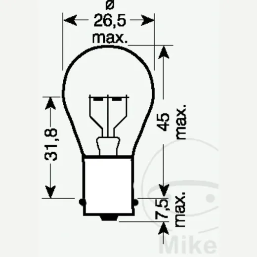 Glühbirne Lampe 6V21W JMP