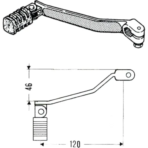 Gear lever black