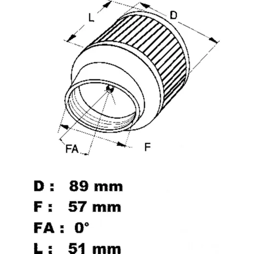 Air filter racing uni k&n RC1900_1