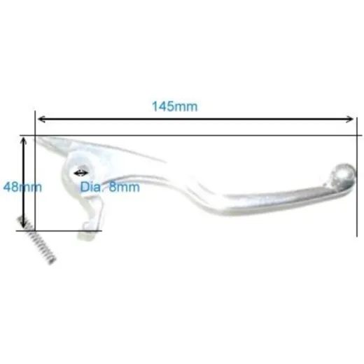 Brake lever forged aluminium BA17BEL0003P_1