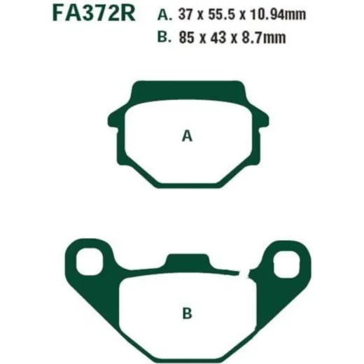 Brake pads sintered r ebc FA372R