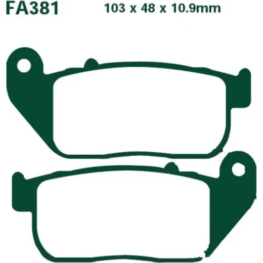 Brake pads std ebc FA381