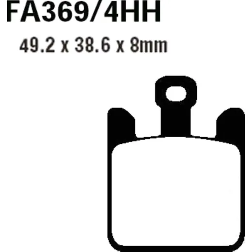 Bremsbeläge Bremsklotz Sinter EPFA EBC EPFA3694HH