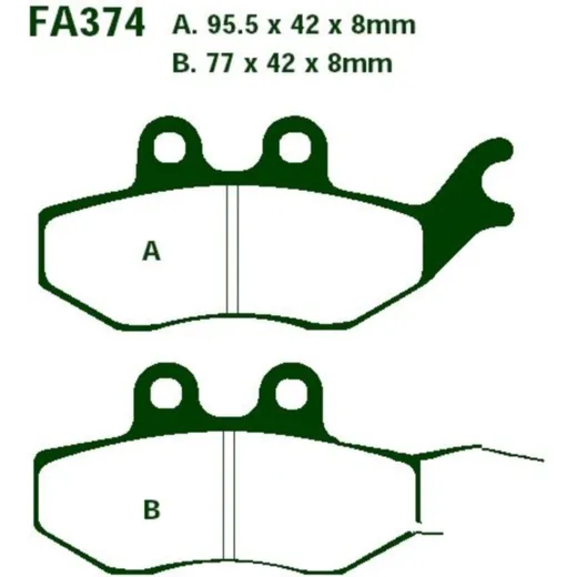 Brake pads scooter ebc SFA374