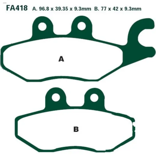 Brake pads scooter ebc SFA418