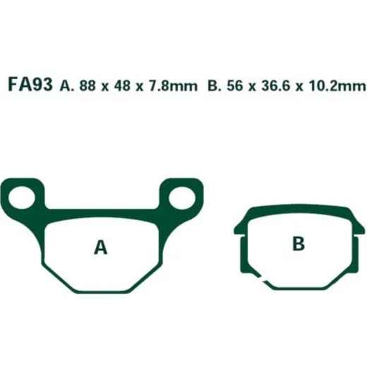 Brake pads std ebc FA093