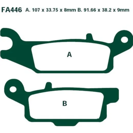 Brake pads sintered r ebc FA446R
