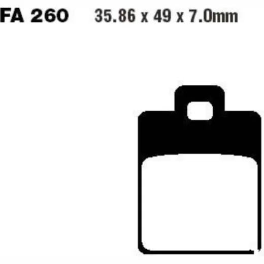 Brake pads scooter sintered hh ebc SFA260HH