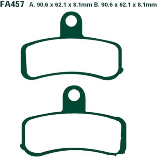 Brake pads sintered hh ebc FA457HH