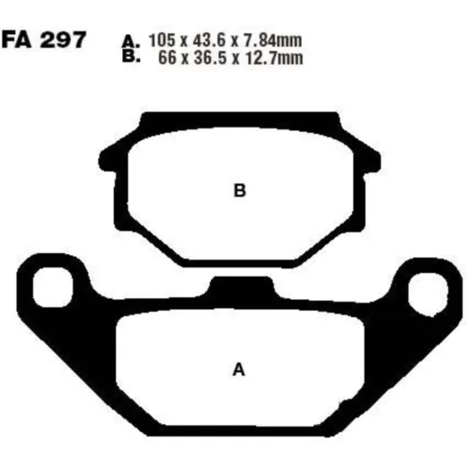 Brake pads std ebc FA297